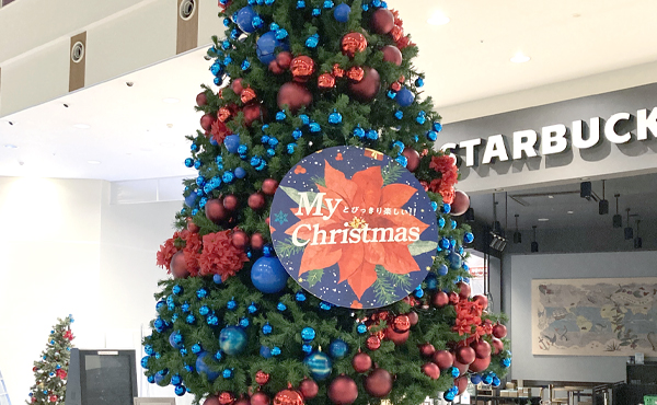 イオンモール熊本 クリスマス装飾