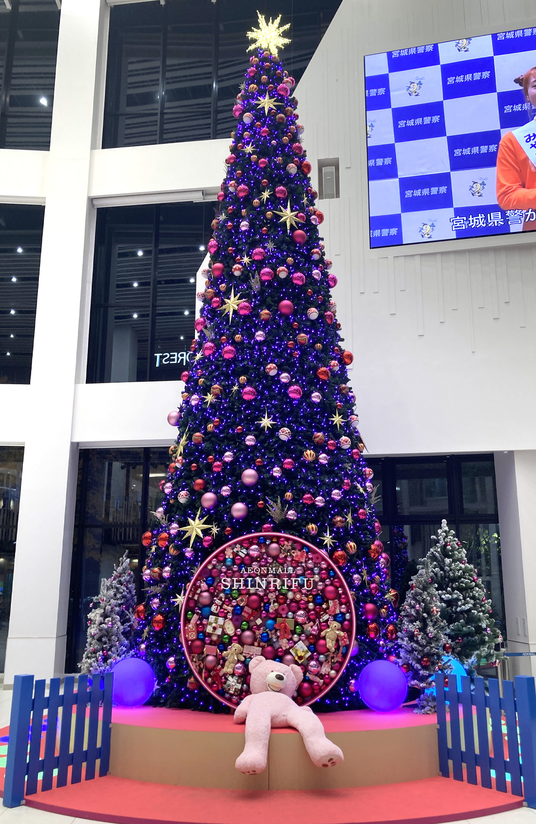 イオンモール新利府南館 クリスマス装飾 1