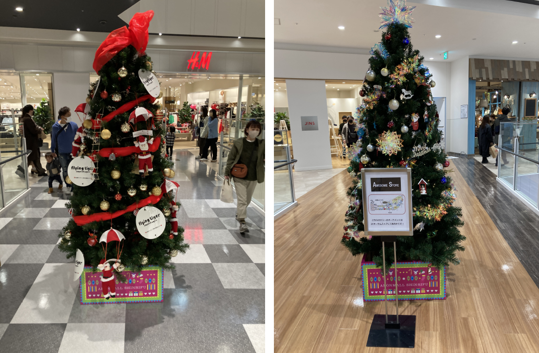 イオンモール新利府南館 クリスマス装飾 4